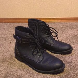 Black Lace Up Boots